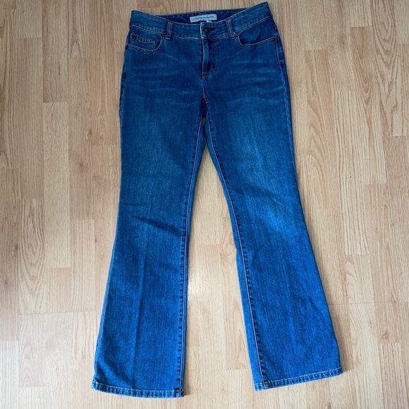 Chico's Denim - Chico’s Platinum Barley Flare Blue Denim Jeans Size 0 Regular